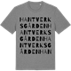 Mid Heather Gray t-shirt med Hantverksgården ordlek t-shirt