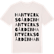Vintage White t-shirt med Hantverksgården ordlek t-shirt