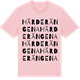 Pink Cotton t-shirt med Härderängena ordlek t-shirt