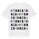White t-shirt med Härderängena ordlek t-shirt