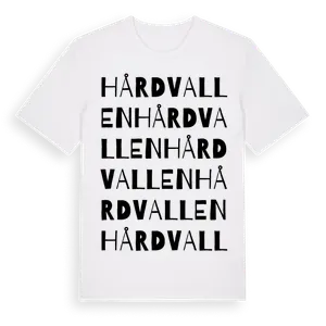 Hårdvallen ordlek t-shirt – ekologisk bomull t-shirt från Pinshirt