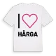 Jag älskar Hårga t-shirt stort tryck