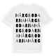 White t-shirt med Hårgbodarna ordlek t-shirt