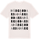 Vintage White t-shirt med Hårgbodarna ordlek t-shirt