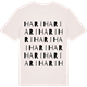 Vintage White t-shirt med Hari ordlek t-shirt