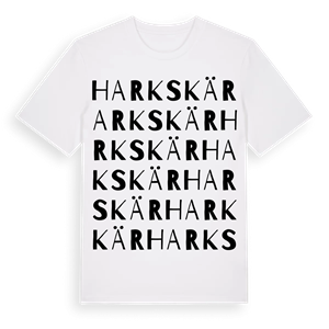 Harkskär ordlek t-shirt – ekologisk bomull t-shirt från Pinshirt
