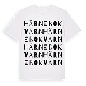 Härnebo kvarn ordlek t-shirt – ekologisk bomull t-shirt från Pinshirt