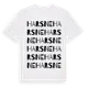 White t-shirt med Harsne ordlek t-shirt