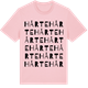 Pink Cotton t-shirt med Hårte ordlek t-shirt