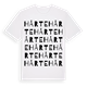 White t-shirt med Hårte ordlek t-shirt