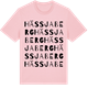 Pink Cotton t-shirt med Hässjaberg ordlek t-shirt
