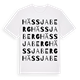 White t-shirt med Hässjaberg ordlek t-shirt