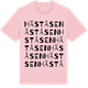 Pink Cotton t-shirt med Häståsen ordlek t-shirt