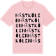 Pink Cotton t-shirt med Hästkölen ordlek t-shirt