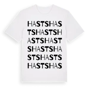 Hasts ordlek t-shirt – ekologisk bomull t-shirt från Pinshirt