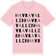 Pink Cotton t-shirt med Havravallen ordlek t-shirt