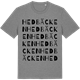 Mid Heather Gray t-shirt med Hedbäcken ordlek t-shirt