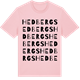 Pink Cotton t-shirt med Hedbergs ordlek t-shirt