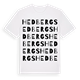 White t-shirt med Hedbergs ordlek t-shirt