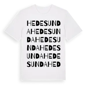 Hedesunda ordlek t-shirt – ekologisk bomull t-shirt från Pinshirt