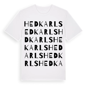 Hedkarls ordlek t-shirt – ekologisk bomull t-shirt från Pinshirt