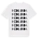 White t-shirt med Hedlunda ordlek t-shirt