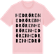 Pink Cotton t-shirt med Hedrören ordlek t-shirt