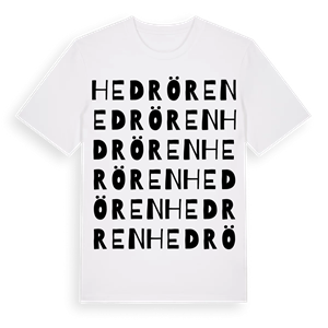Hedrören ordlek t-shirt – ekologisk bomull t-shirt från Pinshirt
