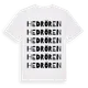White t-shirt med Hedrören ordlek t-shirt