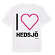 Jag älskar Hedsjö t-shirt stort tryck