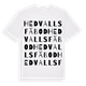 Hedvalls fäbod ordlek t-shirt