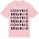 Pink Cotton t-shirt med Hemmyrbergskojan ordlek t-shirt
