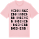 Pink Cotton t-shirt med Henninge ordlek t-shirt