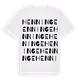 White t-shirt med Henninge ordlek t-shirt