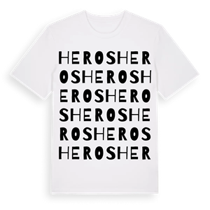 Heros ordlek t-shirt – ekologisk bomull t-shirt från Pinshirt