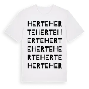 Herte ordlek t-shirt – ekologisk bomull t-shirt från Pinshirt