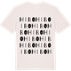 Vintage White t-shirt med Hibo ordlek t-shirt