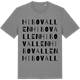 Mid Heather Gray t-shirt med Hibovallen ordlek t-shirt