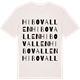 Vintage White t-shirt med Hibovallen ordlek t-shirt