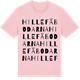 Pink Cotton t-shirt med Hillefäbodarna ordlek t-shirt