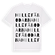 White t-shirt med Hillefäbodarna ordlek t-shirt