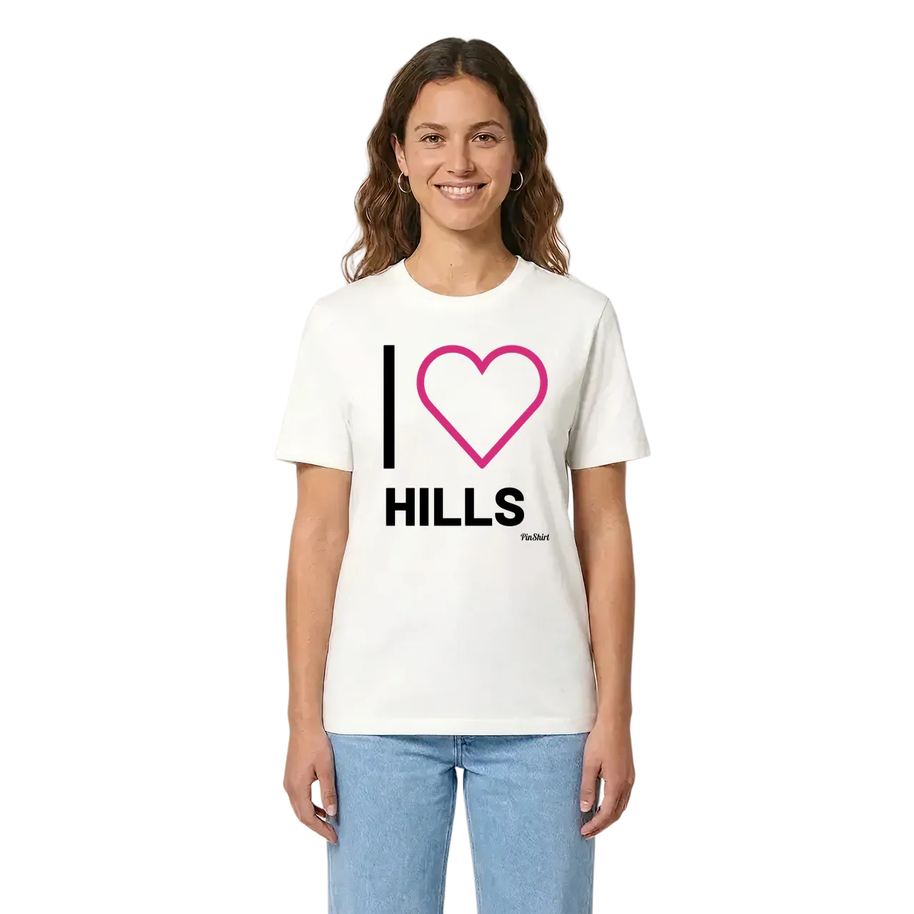 Jag älskar Hills t-shirt stort tryck i miljö