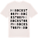 Vintage White t-shirt med Hinderstorp ordlek t-shirt