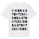 White t-shirt med Hindrikstomten ordlek t-shirt