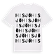 White t-shirt med Hisjö ordlek t-shirt