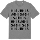 Mid Heather Gray t-shirt med Hisjö ordlek t-shirt