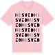 Pink Cotton t-shirt med Hisved ordlek t-shirt