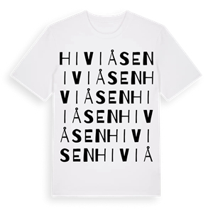 Hiviåsen ordlek t-shirt – ekologisk bomull t-shirt från Pinshirt