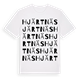 Hjärtnäs ordlek t-shirt