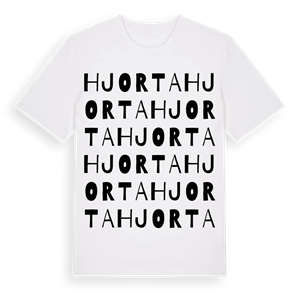 Hjorta ordlek t-shirt – ekologisk bomull t-shirt från Pinshirt